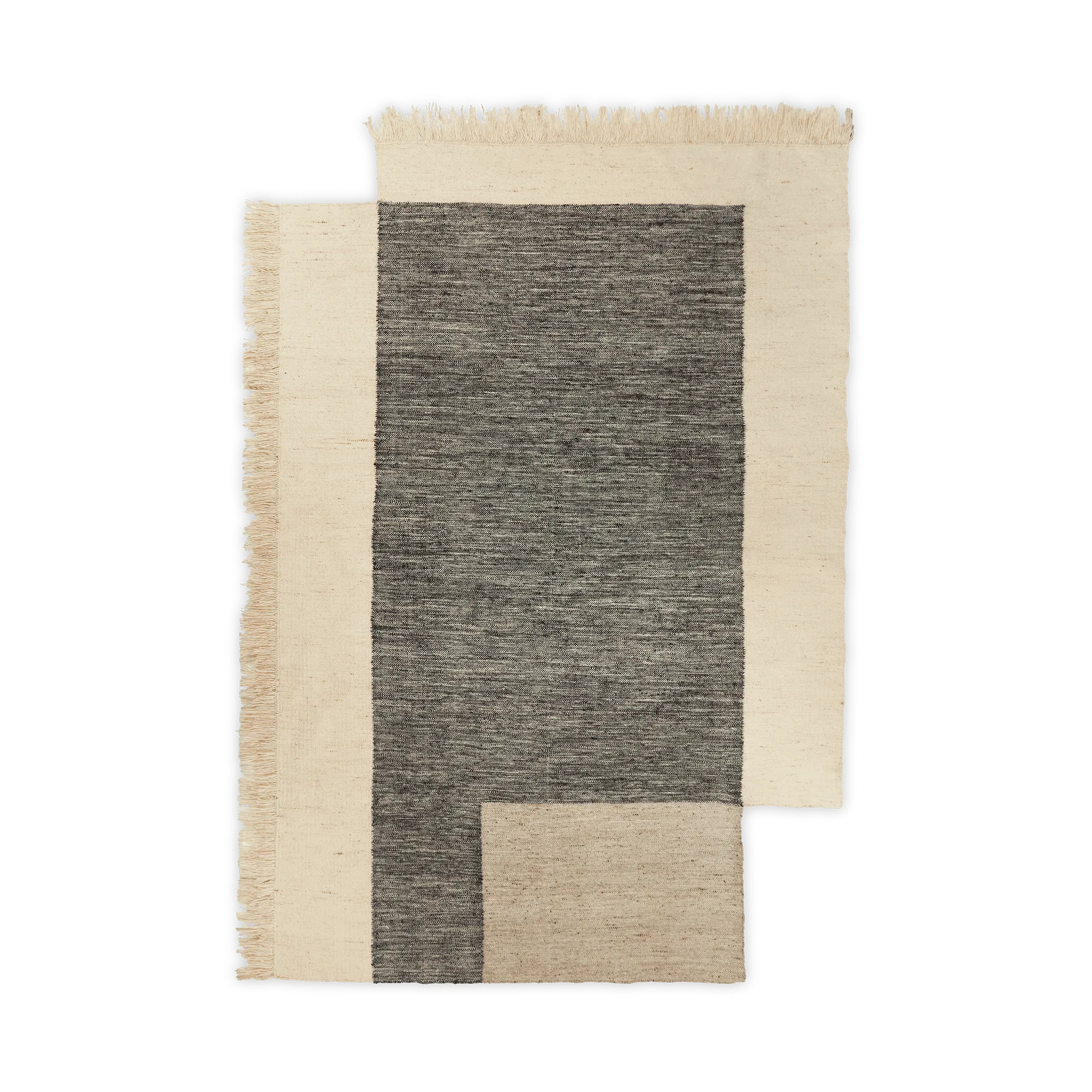 Counter μάλλινο χαλί, Κάρβουνο-Λευκό κροκί, 200x300 εκατοστά Ferm Living