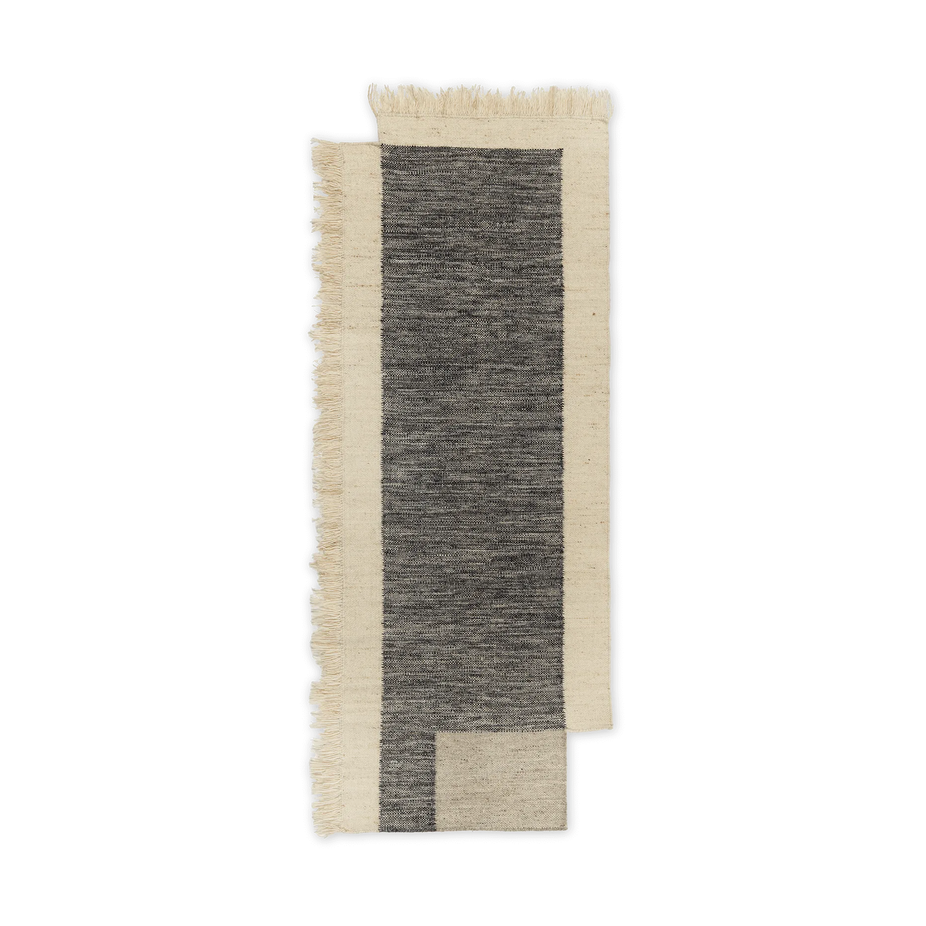 Counter χαλί πεζοπορίας, Κάρβουνο-Λευκό, 80x200 εκ. Ferm Living