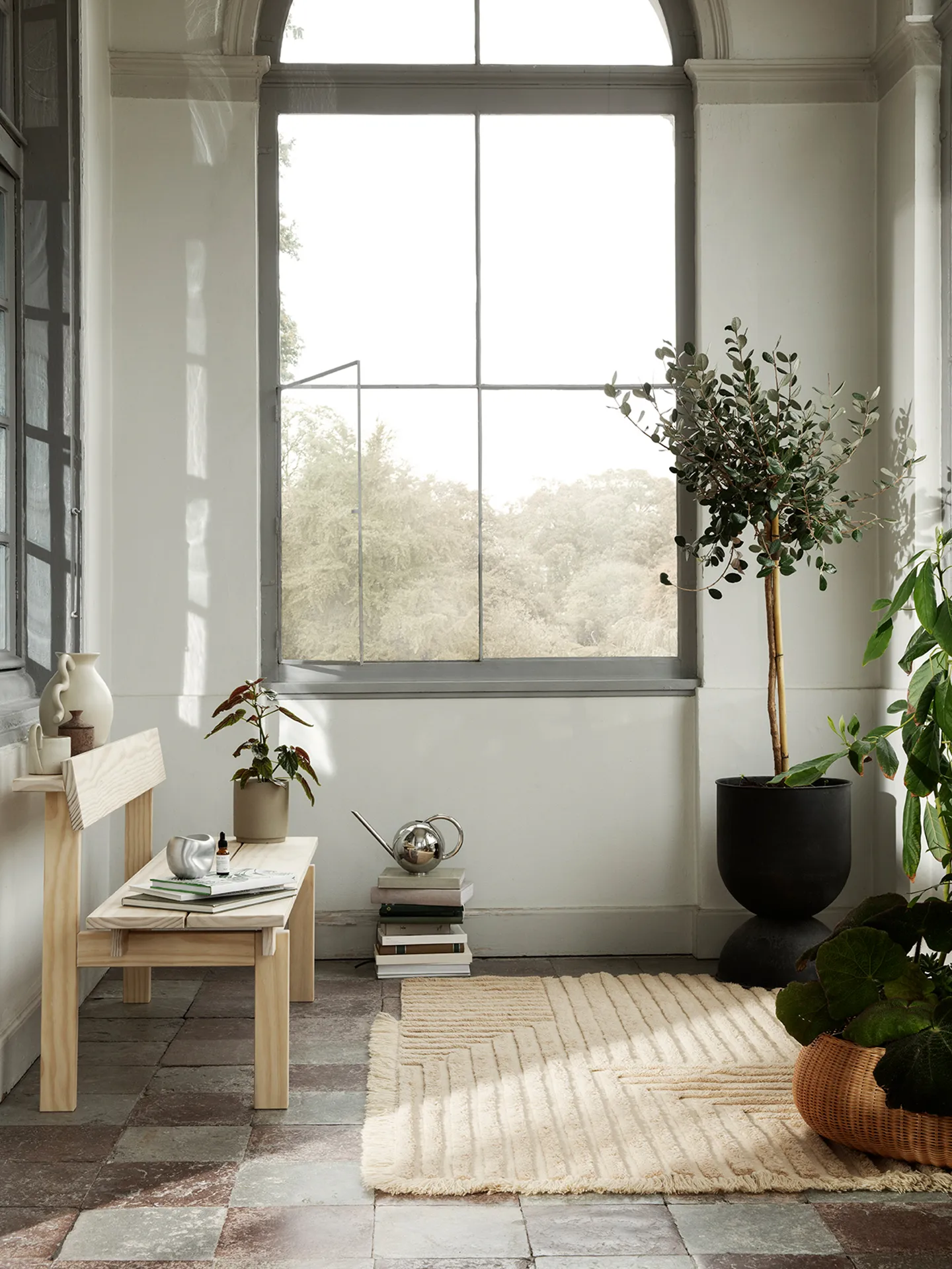 Crease μάλλινο χαλί 160x250 cm, Ανοιχτόχρωμη Άμμος Ferm Living