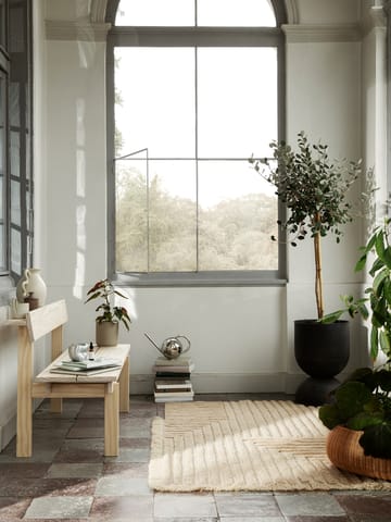 Crease μάλλινο χαλί 160x250 cm - Ανοιχτόχρωμη Άμμος - Ferm Living