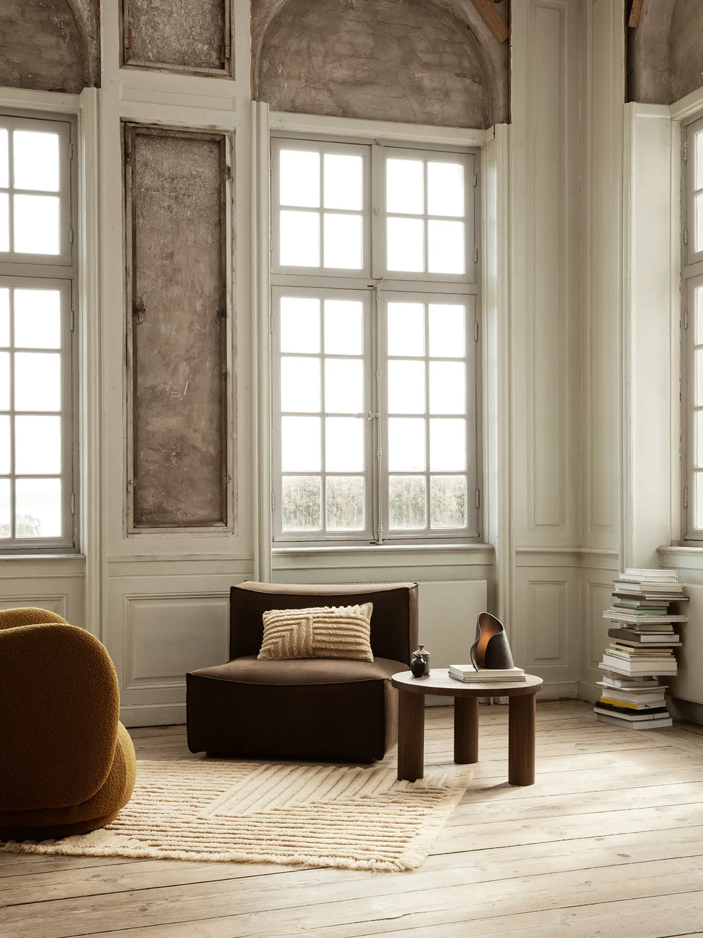 Crease μάλλινο χαλί 160x250 cm, Ανοιχτόχρωμη Άμμος Ferm Living