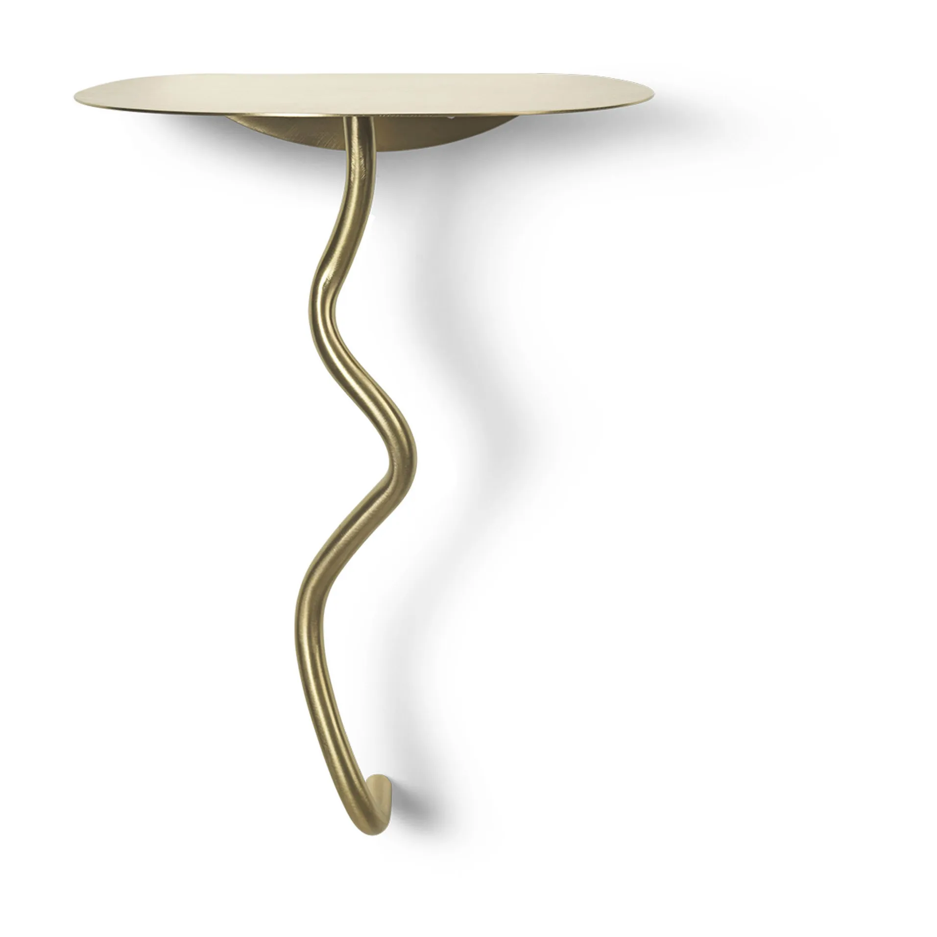 Τραπέζι τοίχου Curvature, Ορειχάλκινο Ferm Living