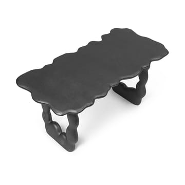 Dal Piece τραπεζάκι του καφέ 100x50x47 cm - Μαύρο Αλουμίνιο - Ferm Living
