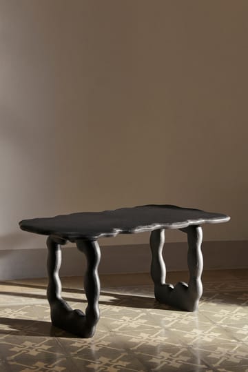 Dal Piece τραπεζάκι του καφέ 100x50x47 cm - Μαύρο Αλουμίνιο - Ferm Living