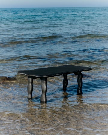 Dal Piece τραπεζάκι του καφέ 100x50x47 cm - Μαύρο Αλουμίνιο - Ferm Living