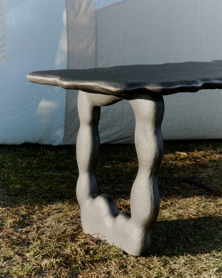 Dal Piece τραπεζάκι του καφέ 100x50x47 cm, Μαύρο Αλουμίνιο Ferm Living