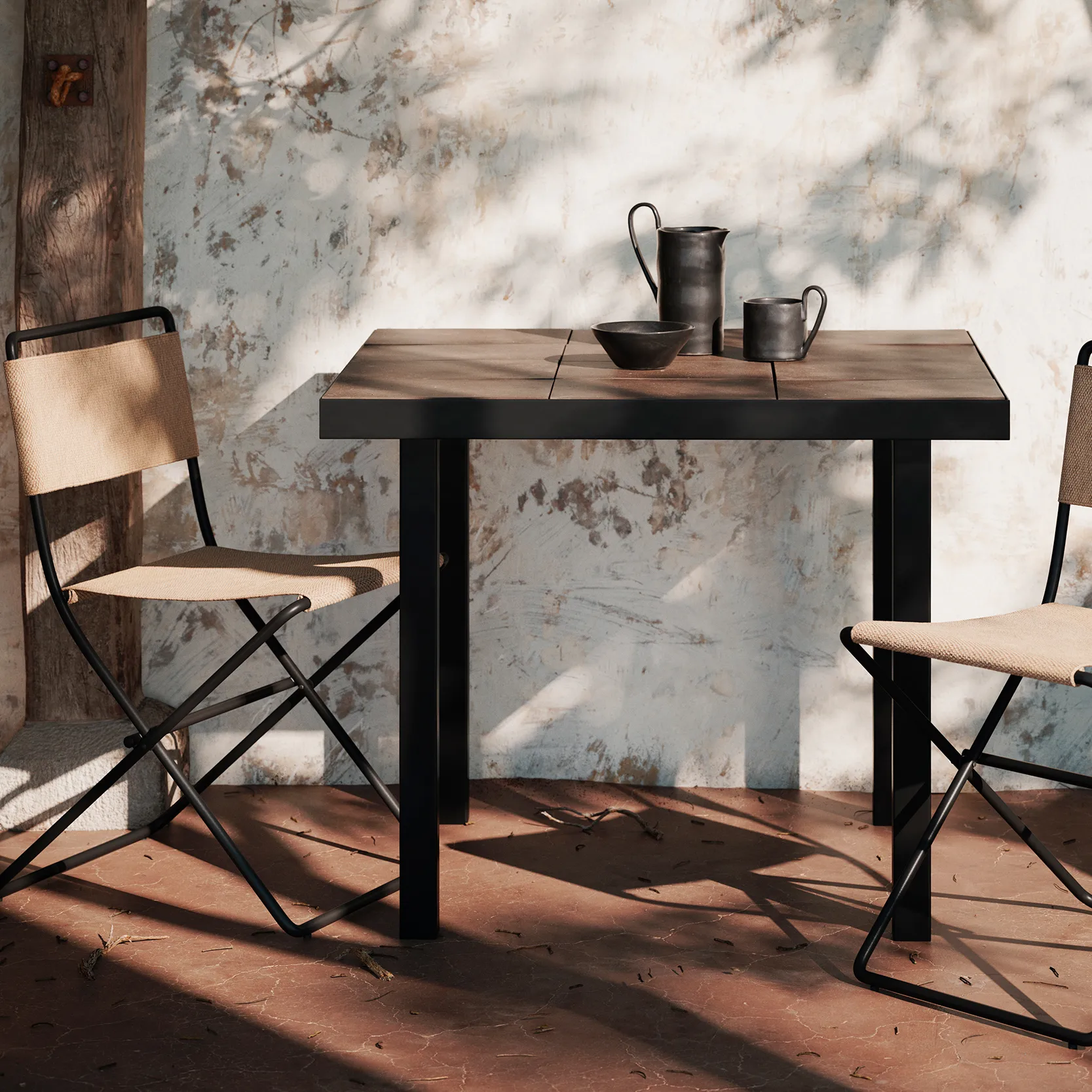Desert καρέκλα τραπεζαρίας, Μαύρο-άμμος Ferm Living