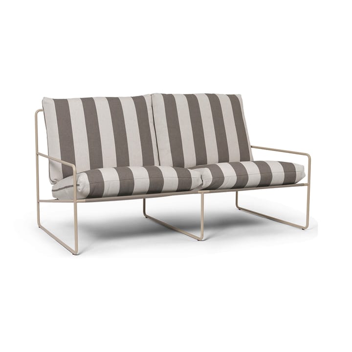 Desert 2-seat καναπές - Cash stripe-chocolate - Ferm Living