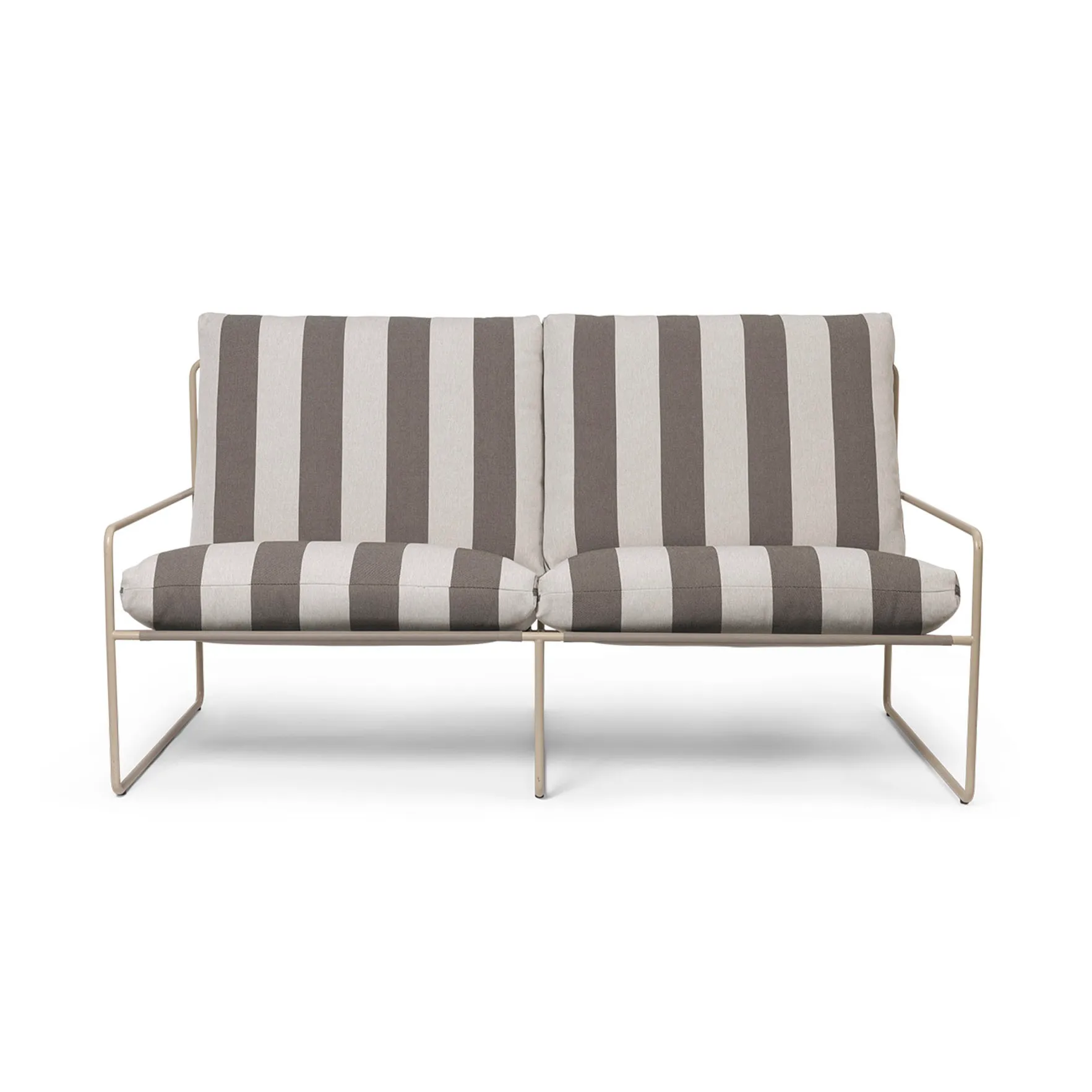 Desert 2-seat καναπές, Cash stripe-chocolate Ferm Living