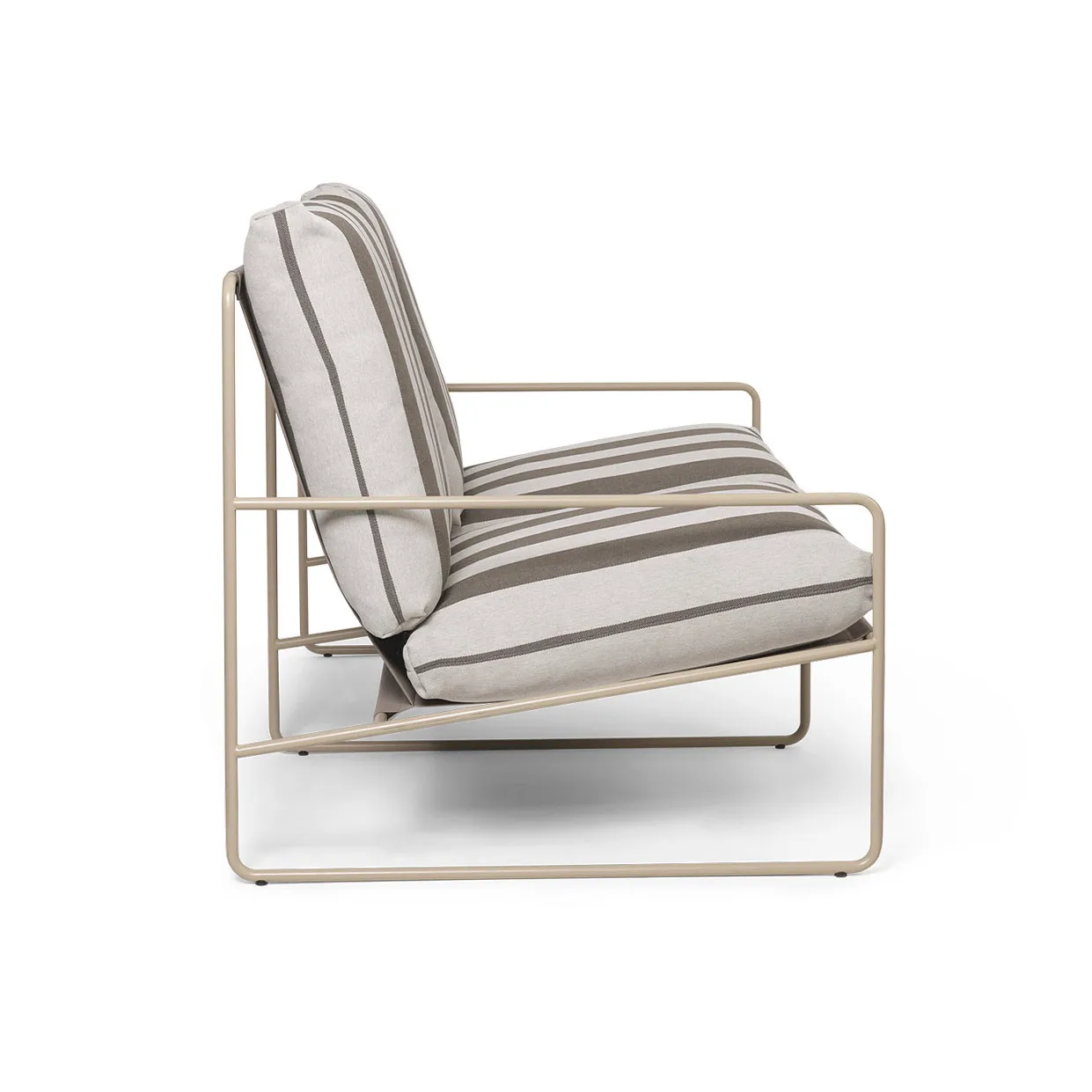 Desert 2-seat καναπές, Cash stripe-chocolate Ferm Living