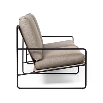 Desert 2-seat καναπές - Ύφασμα dark sand . μαύρο σταντ - Ferm Living