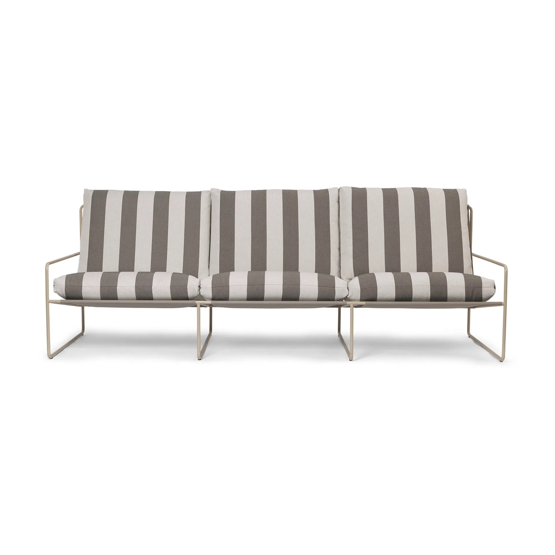 Desert 3-seat καναπές, Cash stripe-chocolate Ferm Living