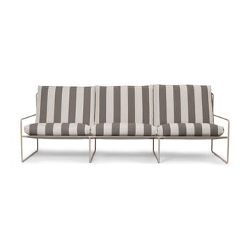 Desert 3-seat καναπές - Cash stripe-chocolate - Ferm Living