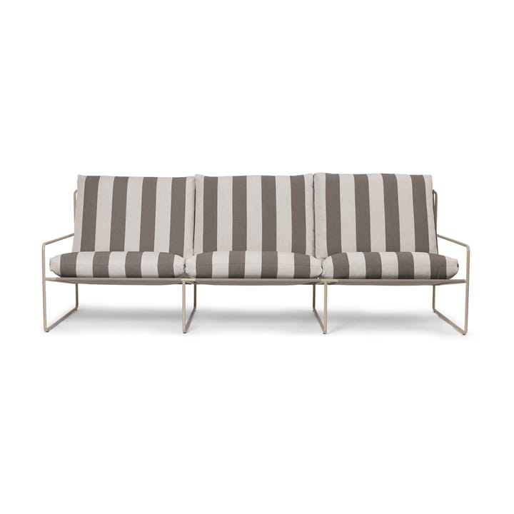 Desert 3-seat καναπές, Cash stripe-chocolate Ferm Living