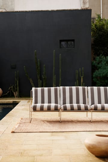 Desert 3-seat καναπές - Cash stripe-chocolate - Ferm Living