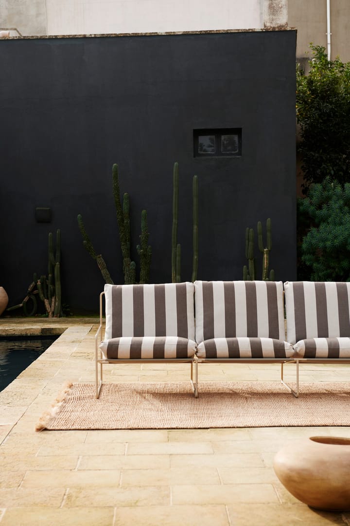 Desert 3-seat καναπές - Cash stripe-chocolate - ferm LIVING