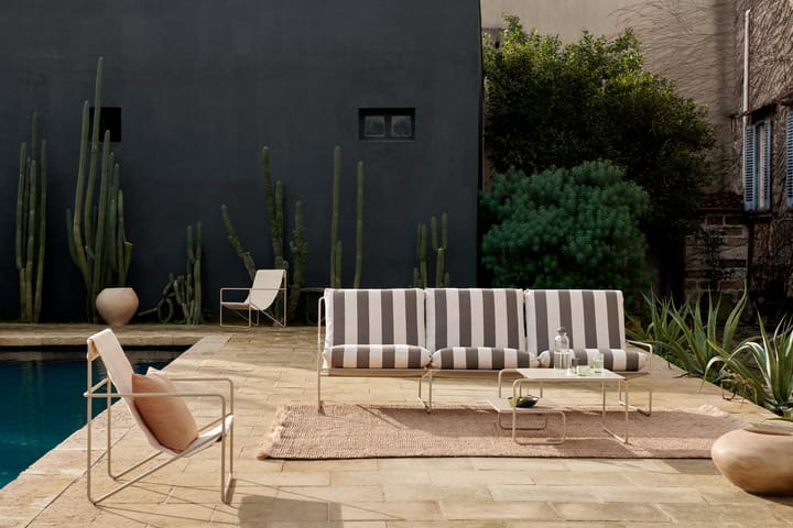 Desert 3-seat καναπές - Cash stripe-chocolate - ferm LIVING