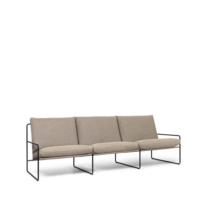 Desert 3-seat καναπές - Ύφασμα dark sand . μαύρο σταντ - Ferm Living