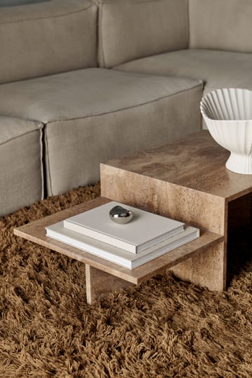 Distinct τραπεζάκι του σαλονιού - Dark Brown Travertine - Ferm Living