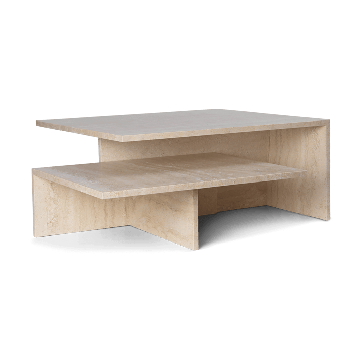 Distinct Grande Duo τραπεζάκι του καφέ 133x70x35 cm - Τραβερτίνη - Ferm Living