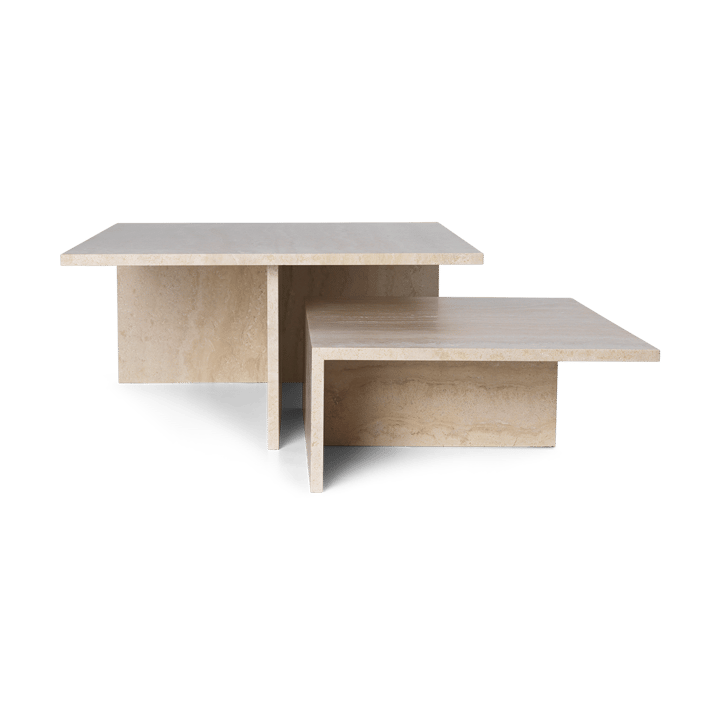 Distinct Grande Duo τραπεζάκι του καφέ 133x70x35 cm, Τραβερτίνη Ferm Living
