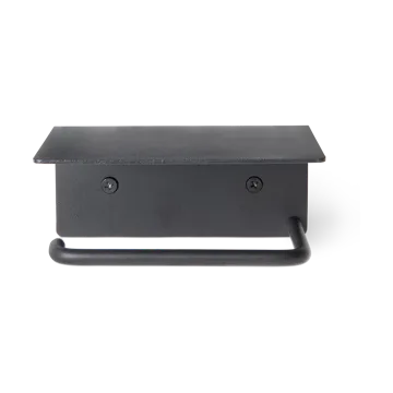 Dora χαρτοθήκη μπάνιου με ράφι - Black - Ferm Living