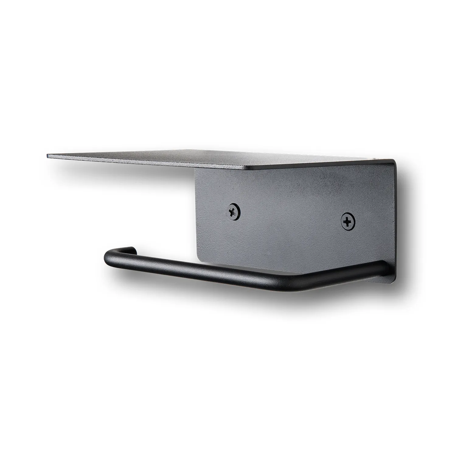 Dora χαρτοθήκη μπάνιου με ράφι, Black Ferm Living