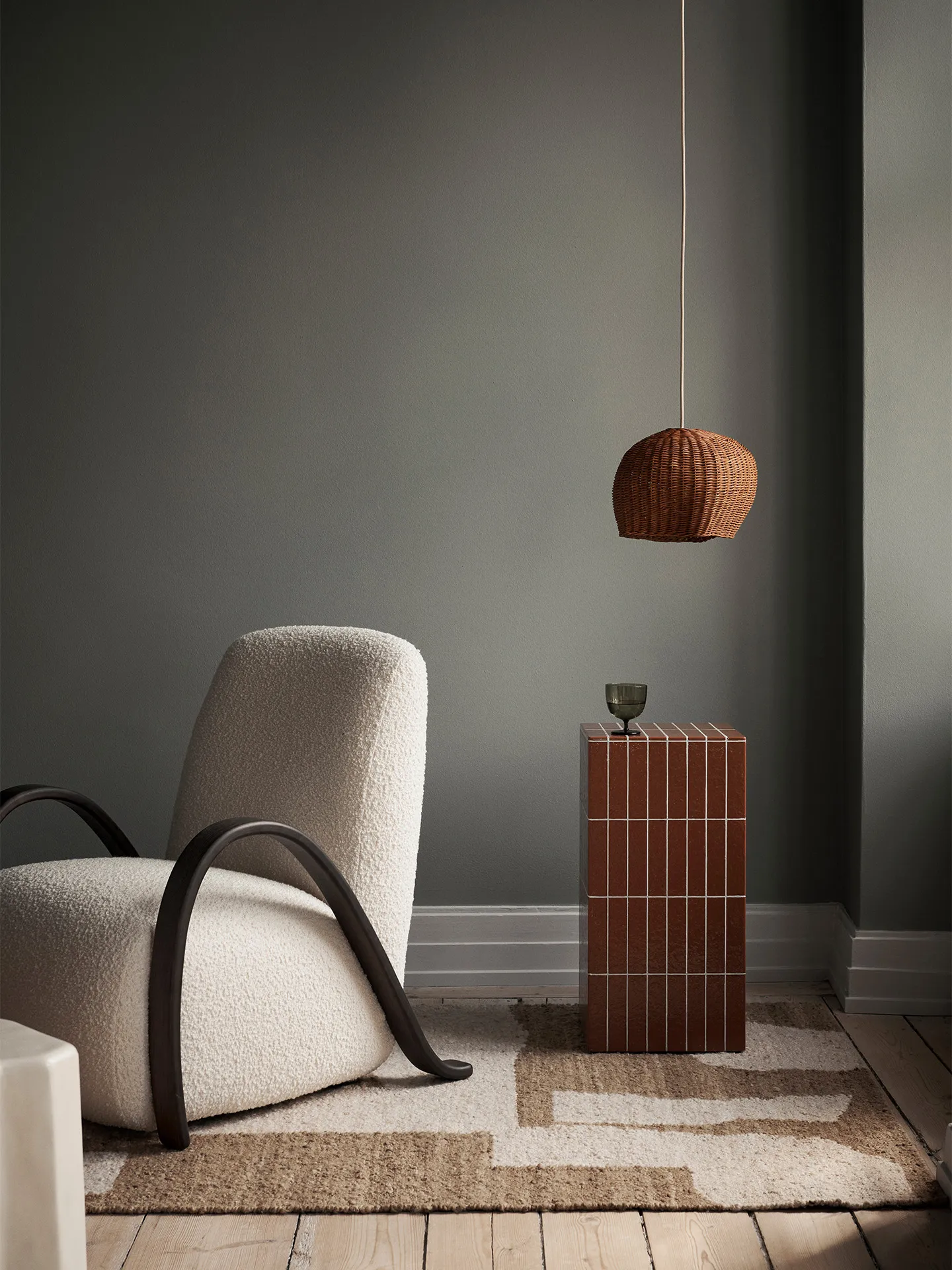 Drape αμπαζούρ small, Φυσικό Ferm Living