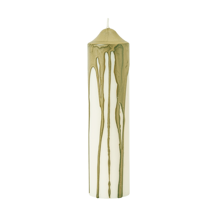 Dryp κερί τύπου block - Olive Green, 20 cm - Ferm Living