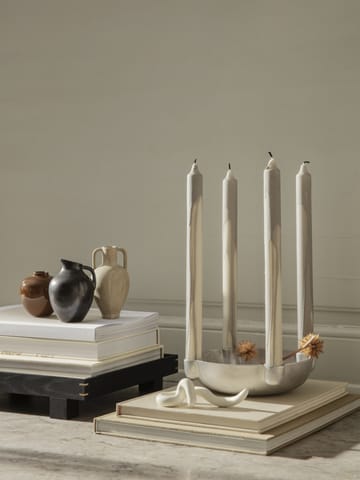 Dryp stearin κερί 2-pack - Θερμό Γκρι - Ferm Living