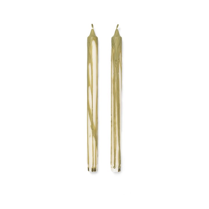 Dryp stearin κερί 2-pack - Ελιά - Ferm Living