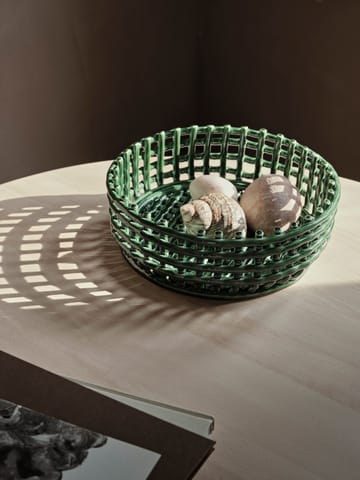 Πλεκτό κεραμικό μπολ - Emerald Green - Ferm Living