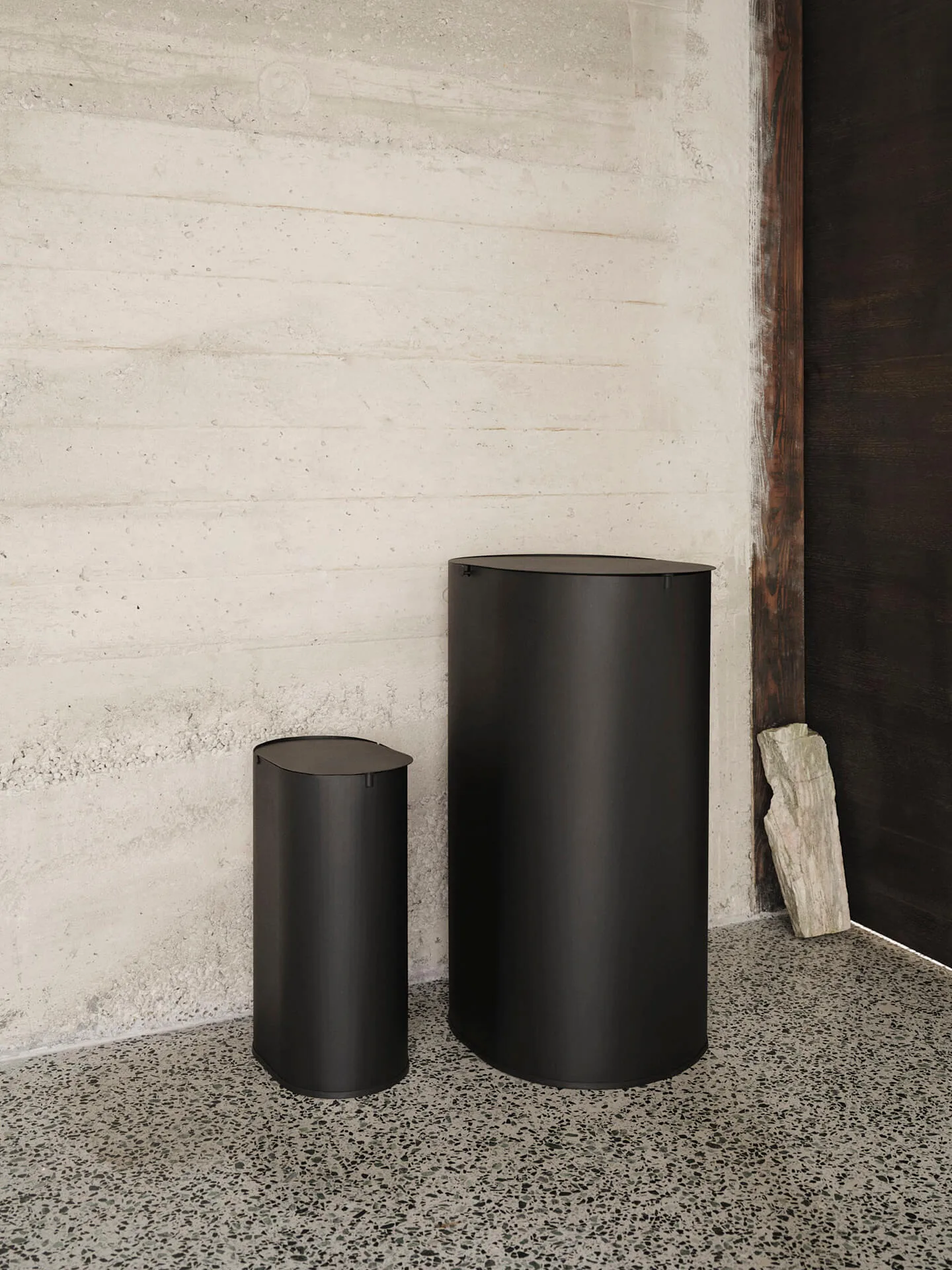 Enkel κάδος απορριμμάτων medium, Black Ferm Living