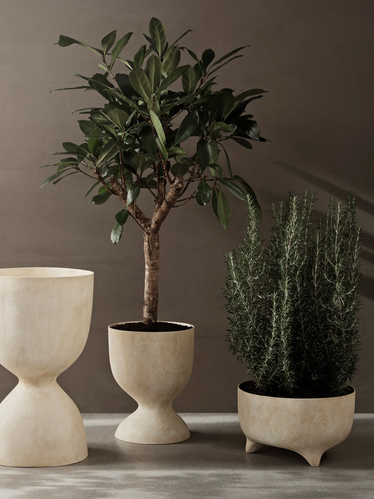 Evoke γλάστρα 27 cm, Warm Sand Ferm Living