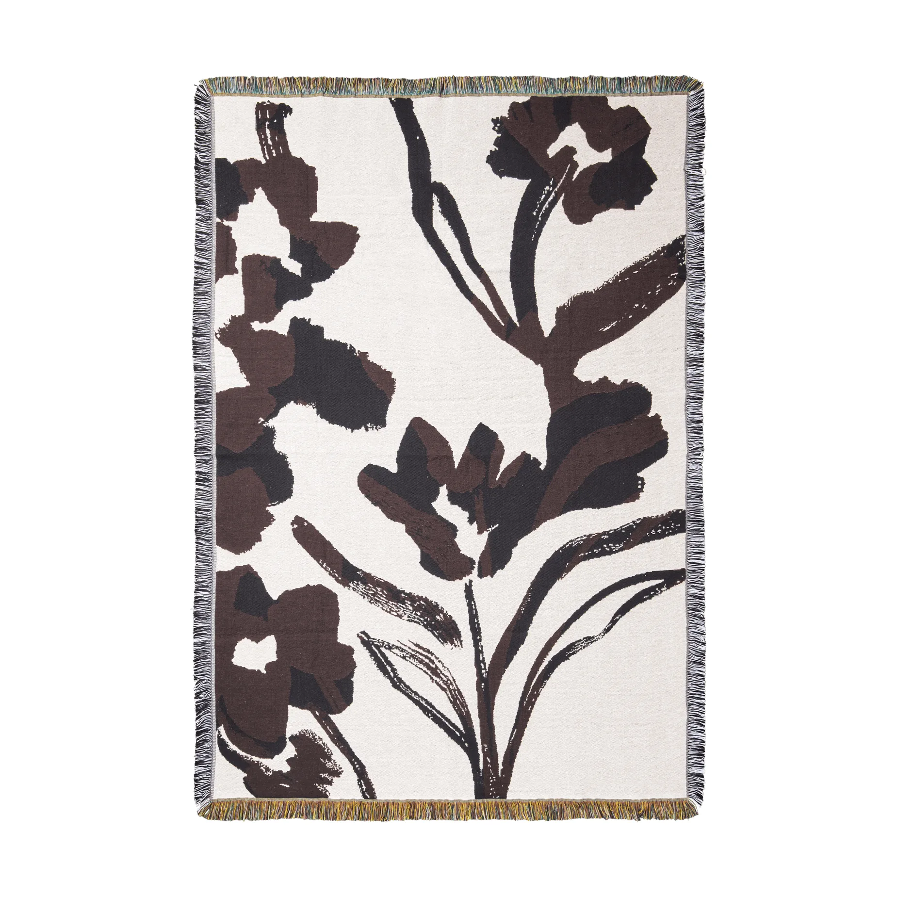 Falda smocked bolster κυλινδρικό μαξιλάρι, Off-white-Dark grape Ferm Living
