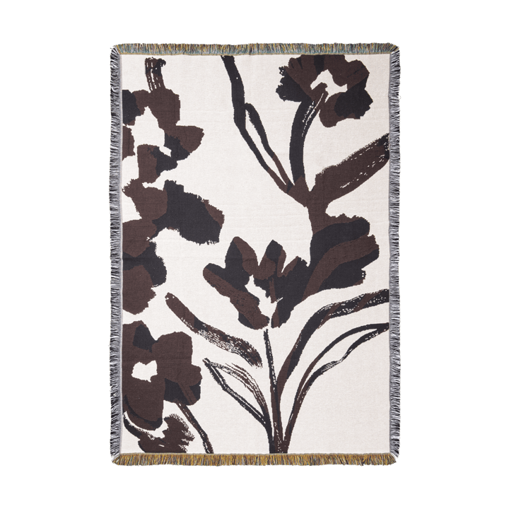 Falda smocked bolster κυλινδρικό μαξιλάρι - Off-white-Dark grape - Ferm Living