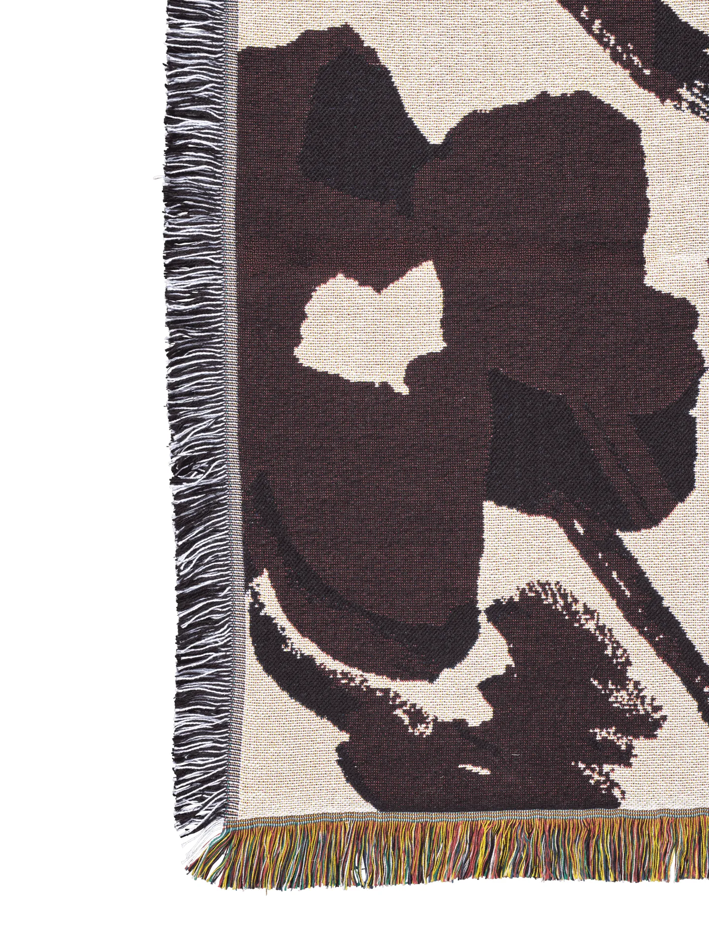 Falda smocked bolster κυλινδρικό μαξιλάρι, Off-white-Dark grape Ferm Living
