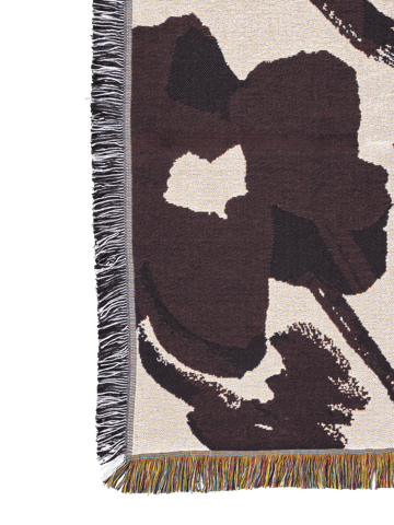 Falda smocked bolster κυλινδρικό μαξιλάρι - Off-white-Dark grape - Ferm Living