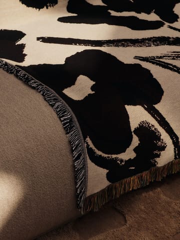 Falda smocked bolster κυλινδρικό μαξιλάρι - Off-white-Dark grape - Ferm Living