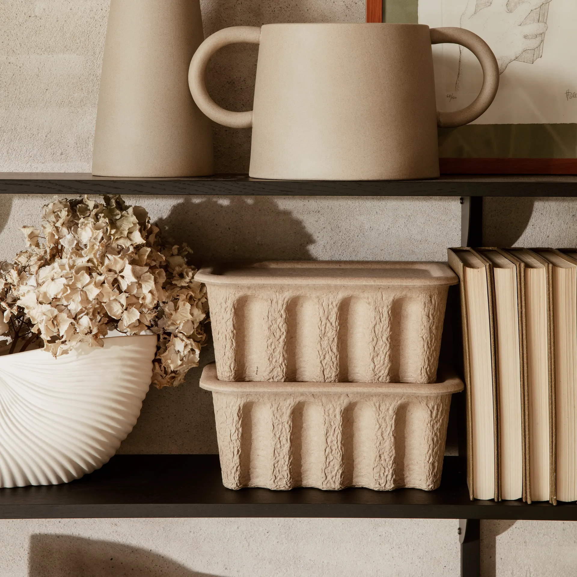 Ferm χάρτινο κουτί αποθήκευσης Συσκευασία 2 τεμαχίων, καφέ Ferm Living