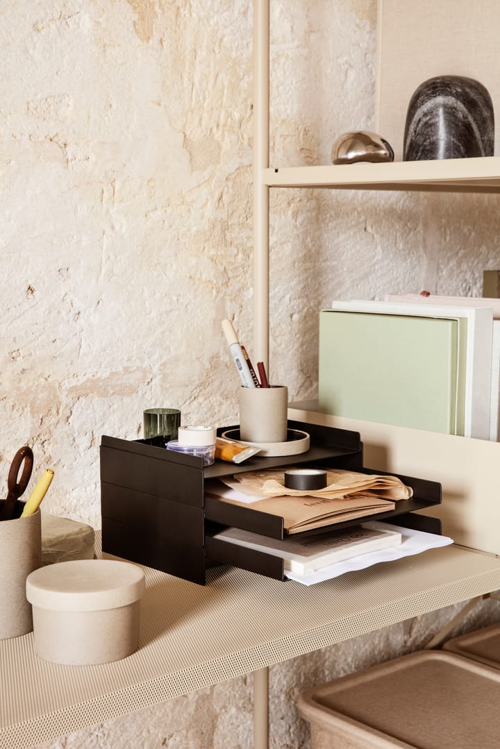 Ferm Living 2x2 κουτί για οργάνωση εγγράφων, Μαύρο Ferm Living