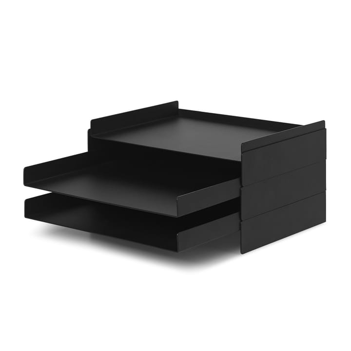 Ferm Living 2x2 κουτί για οργάνωση εγγράφων - Μαύρο - Ferm Living