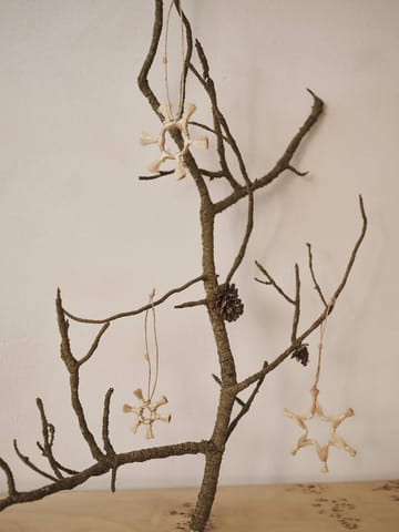 Ferm Living Jute Stars μπιχλιμπίδια 3 τεμάχια - Natural - Ferm Living