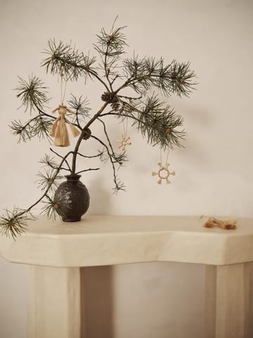 Ferm Living Jute Stars μπιχλιμπίδια 3 τεμάχια - Natural - Ferm Living