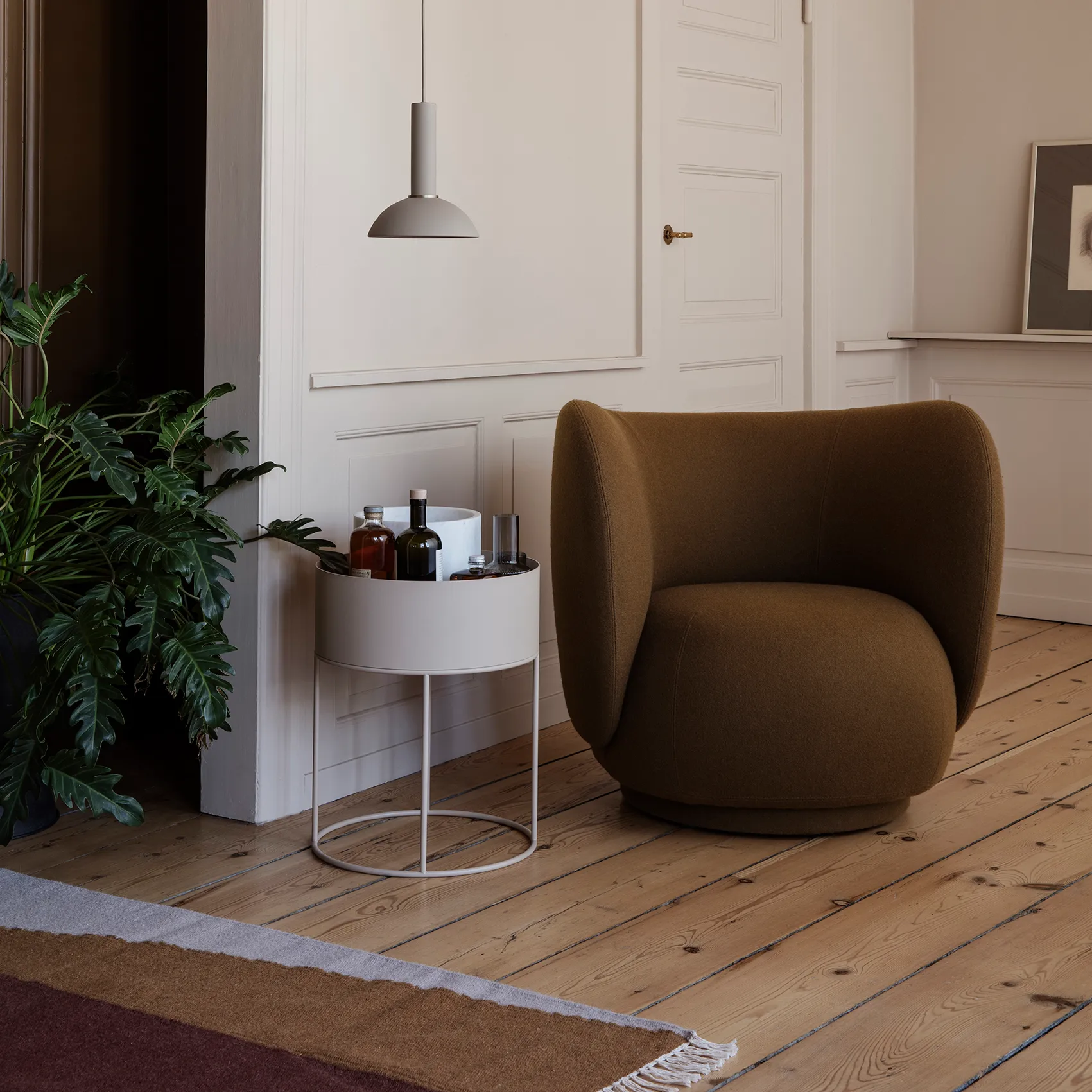 Ferm Living plant κουτί στρογγυλό, κασμίρ Ferm Living