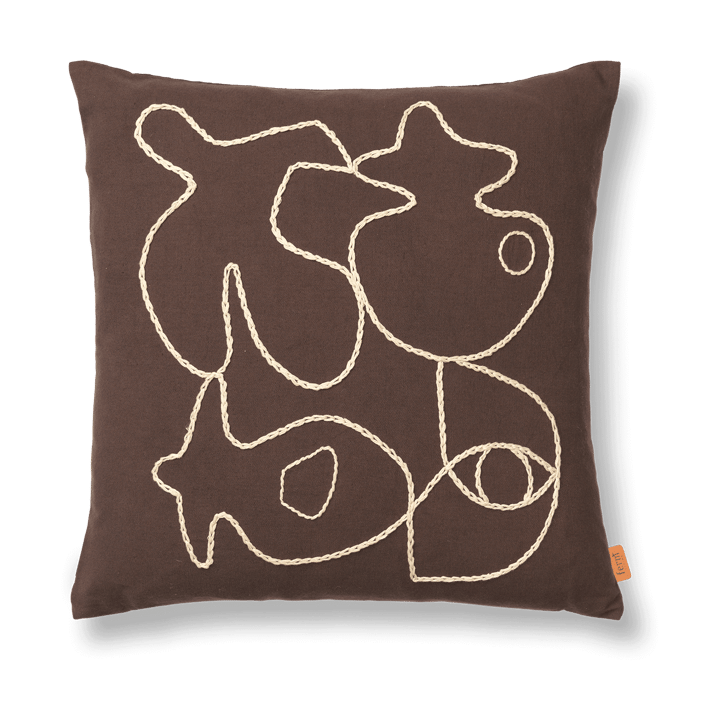 Figure μαξιλαροθήκη 50x50 cm - Καφές-άμμος - Ferm Living