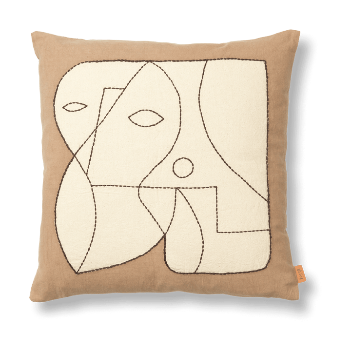 Figure μαξιλαροθήκη 50x50 cm, Σκούρο Ταουπ-Λευκό Ferm Living