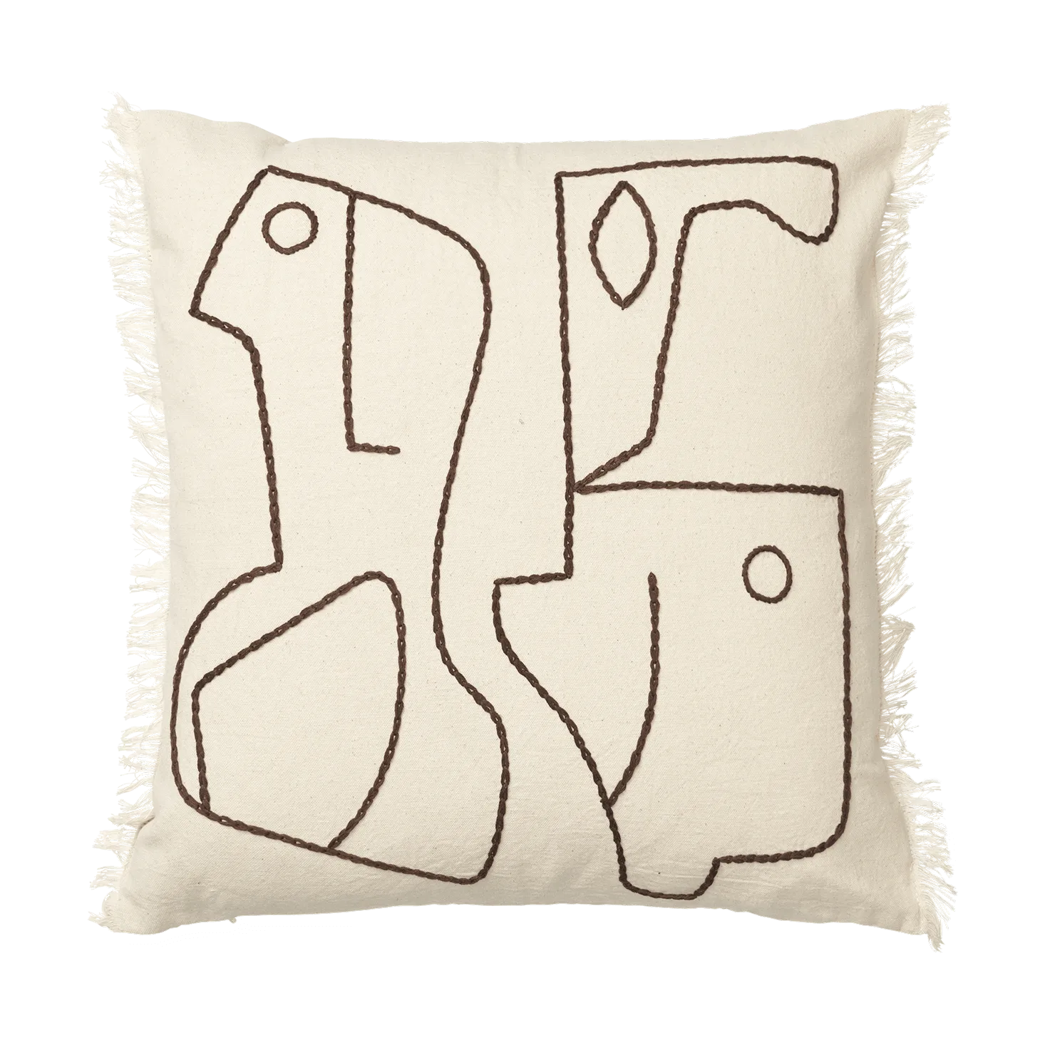 Figure μαξιλαροθήκη 50x50 cm, Ανοιχτό καφέ-κρεμ Ferm Living