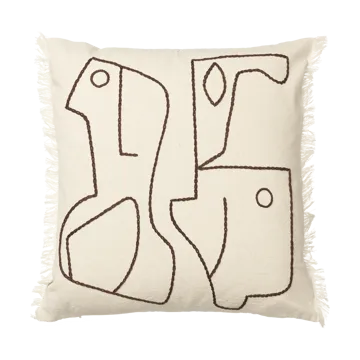 Figure μαξιλαροθήκη 50x50 cm - Ανοιχτό καφέ-κρεμ - Ferm Living