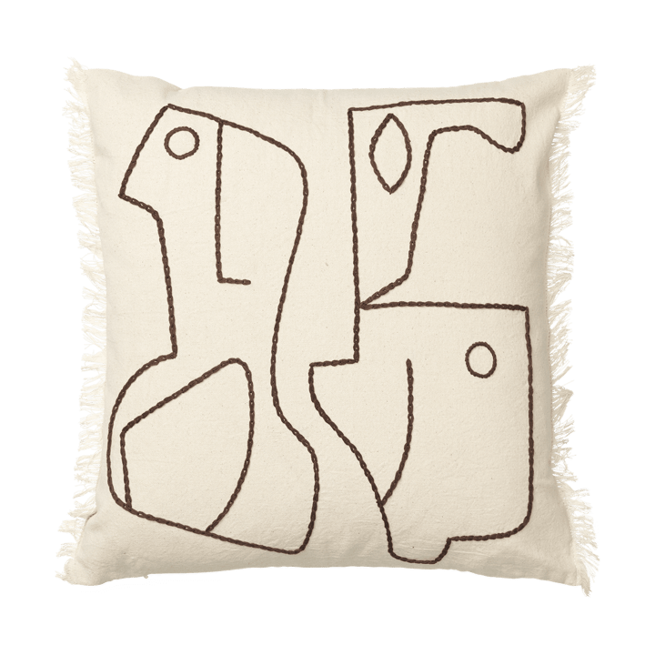 Figure μαξιλαροθήκη 50x50 cm - Ανοιχτό καφέ-κρεμ - Ferm Living